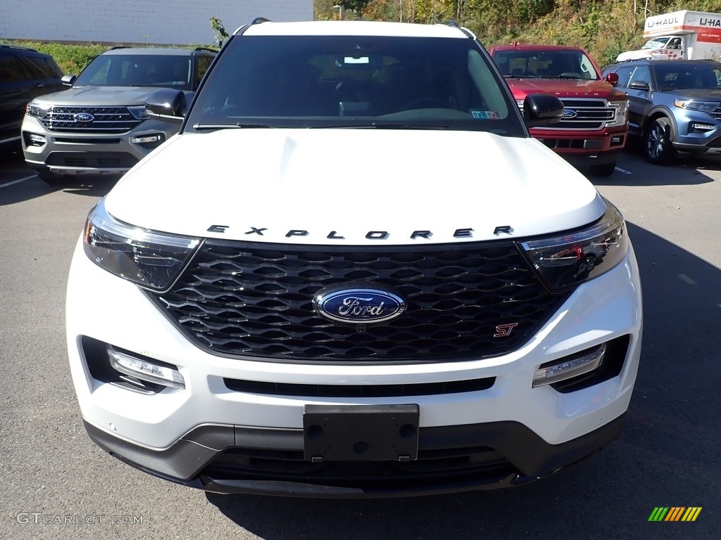 2020 Explorer ST 4WD - Star White Metallic Tri-Coat / Ebony photo #4