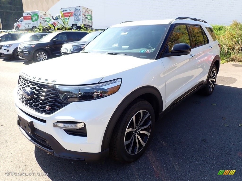 2020 Explorer ST 4WD - Star White Metallic Tri-Coat / Ebony photo #5