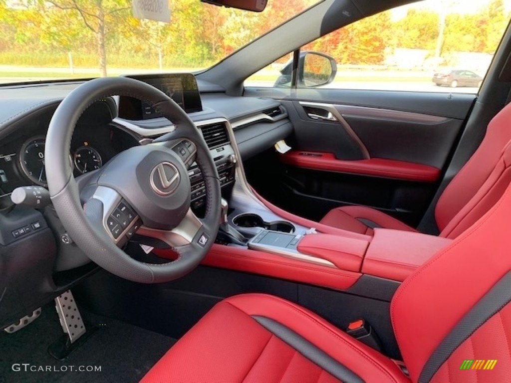 Circuit Red Interior 2020 Lexus RX 350 F Sport AWD Photo #135718486