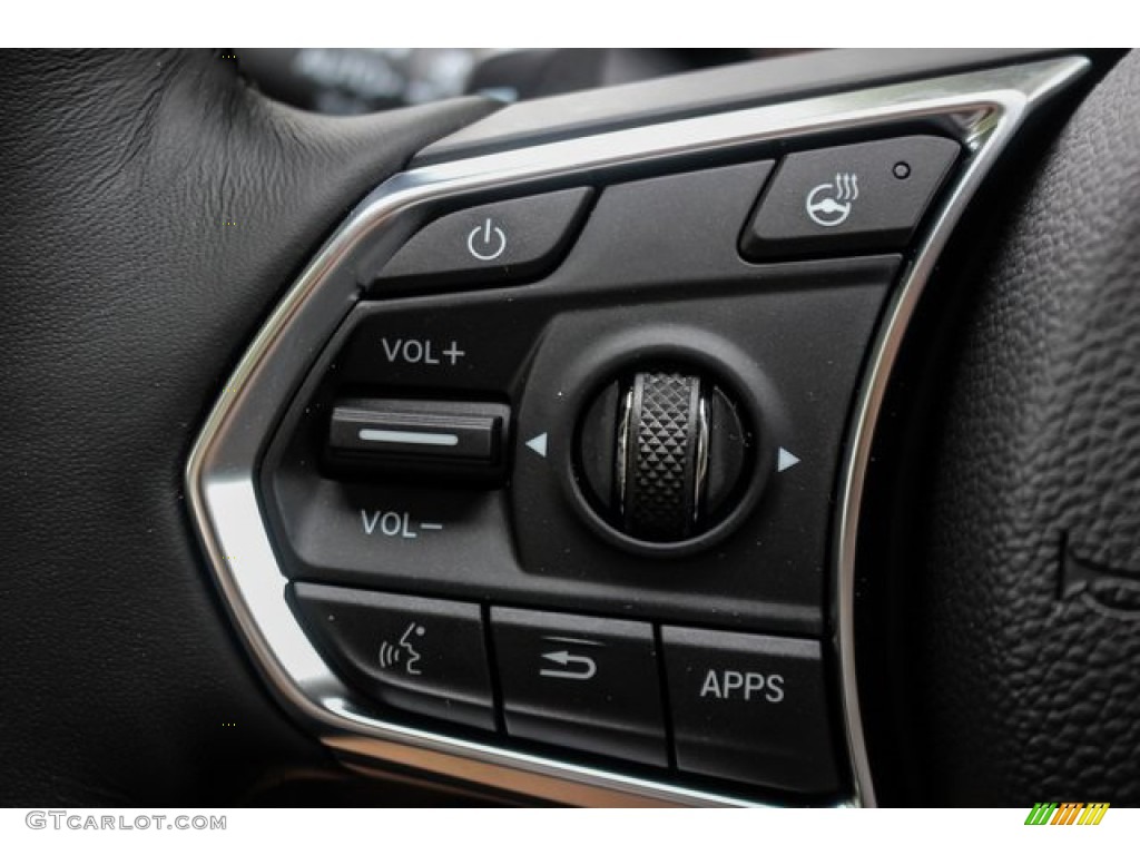 2020 Acura RDX Advance AWD Ebony Steering Wheel Photo #135718570