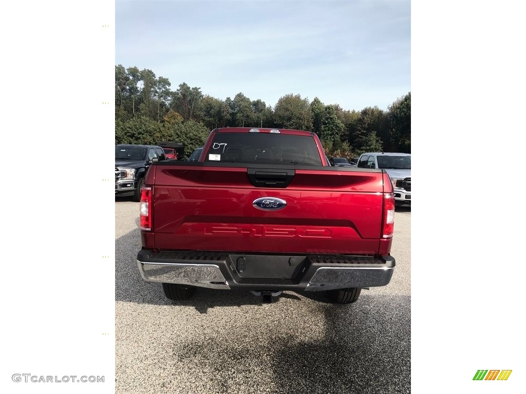 2019 F150 XLT SuperCab 4x4 - Ruby Red / Earth Gray photo #3