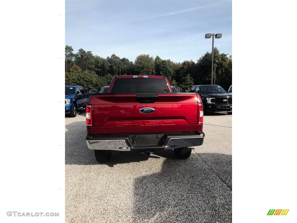 2019 F150 XLT SuperCab 4x4 - Ruby Red / Earth Gray photo #3