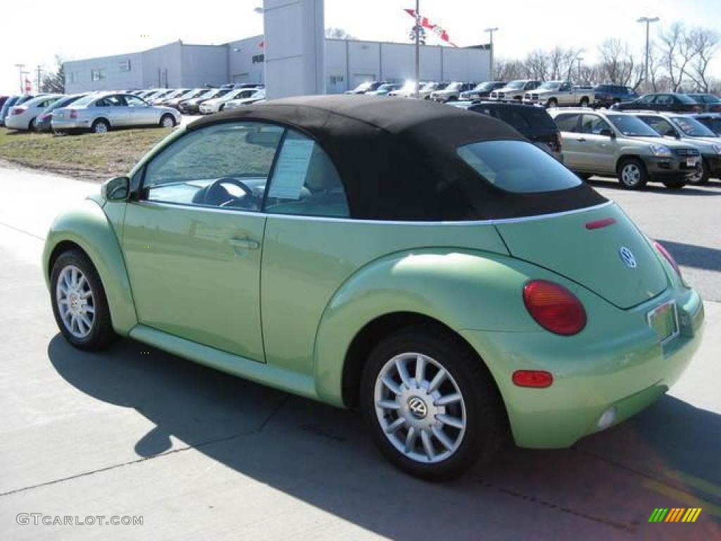 2005 New Beetle GLS Convertible - Cyber Green Metallic / Cream Beige photo #7