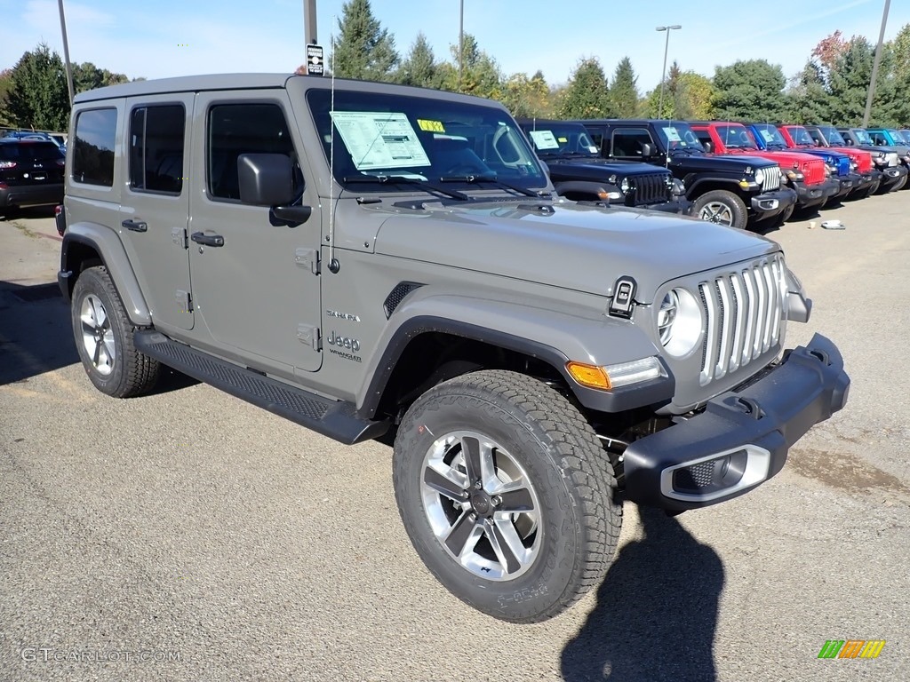 Sting-Gray 2020 Jeep Wrangler Unlimited Sahara 4x4 Exterior Photo #135720496