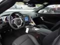 2019 Chevrolet Corvette Black Interior Front Seat Photo