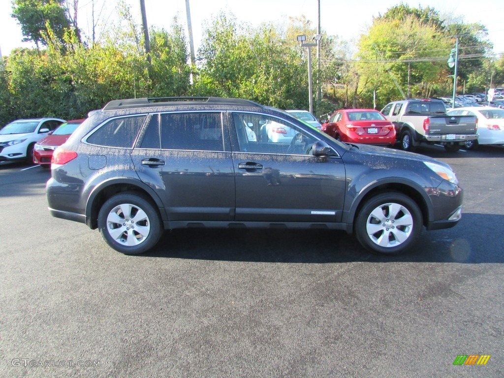 2010 Outback 2.5i Limited Wagon - Graphite Gray Metallic / Off Black photo #5