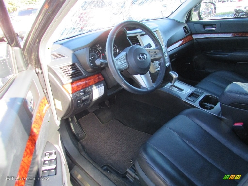 2010 Outback 2.5i Limited Wagon - Graphite Gray Metallic / Off Black photo #11