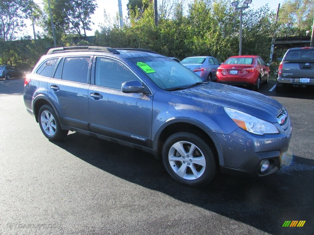 2014 Outback 2.5i Premium - Twilight Blue Metallic / Black photo #4