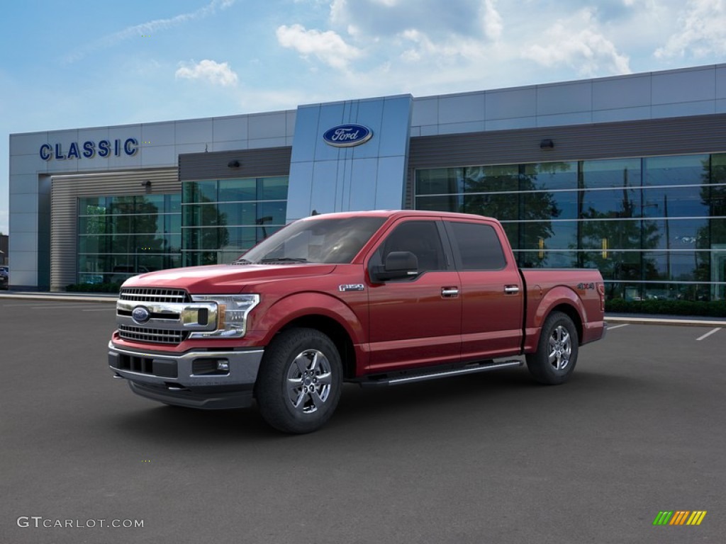 2019 F150 XLT SuperCrew 4x4 - Ruby Red / Earth Gray photo #1
