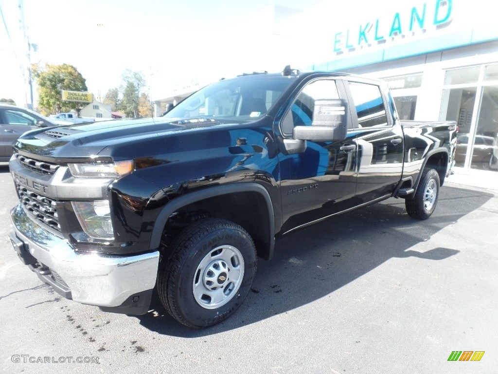 2020 Silverado 2500HD Work Truck Crew Cab 4x4 - Black / Jet Black photo #3