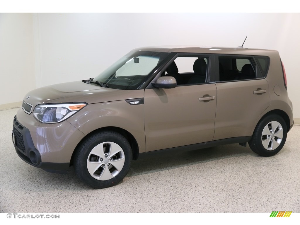 2014 Soul 1.6 - Latte Brown / Black Diamond Woven Cloth photo #3