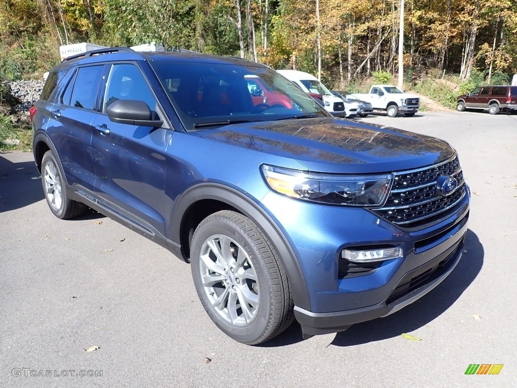 2020 Explorer XLT 4WD - Blue Metallic / Ebony photo #3