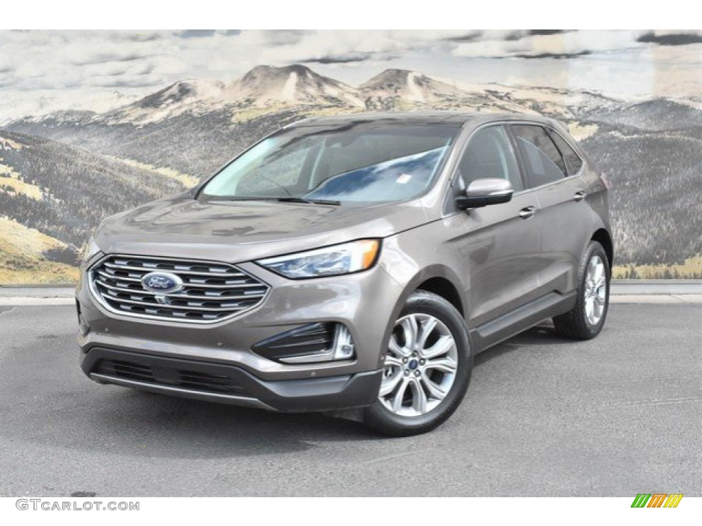 Stone Gray 2019 Ford Edge Titanium AWD Exterior Photo #135726739