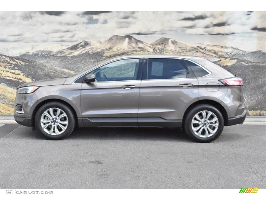 Stone Gray 2019 Ford Edge Titanium AWD Exterior Photo #135726751