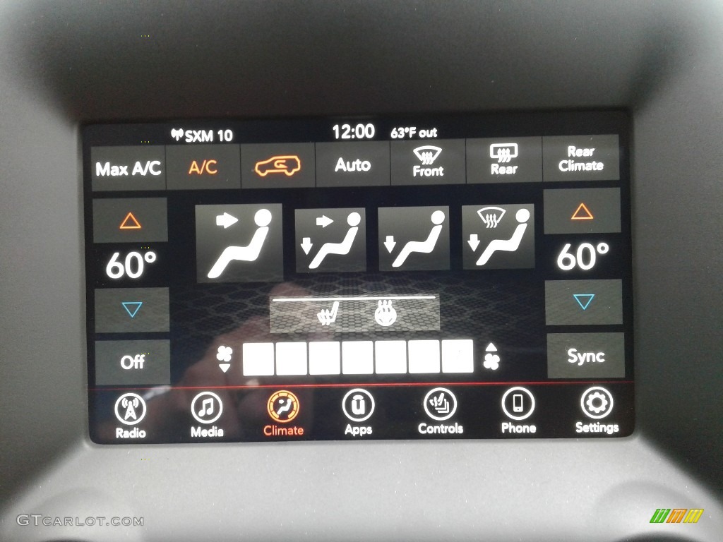 2020 Dodge Durango GT AWD Controls Photo #135727129