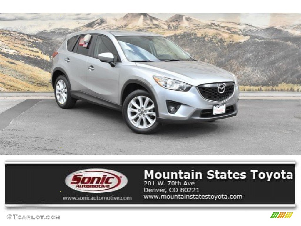 2013 CX-5 Grand Touring AWD - Liquid Silver / Black photo #1