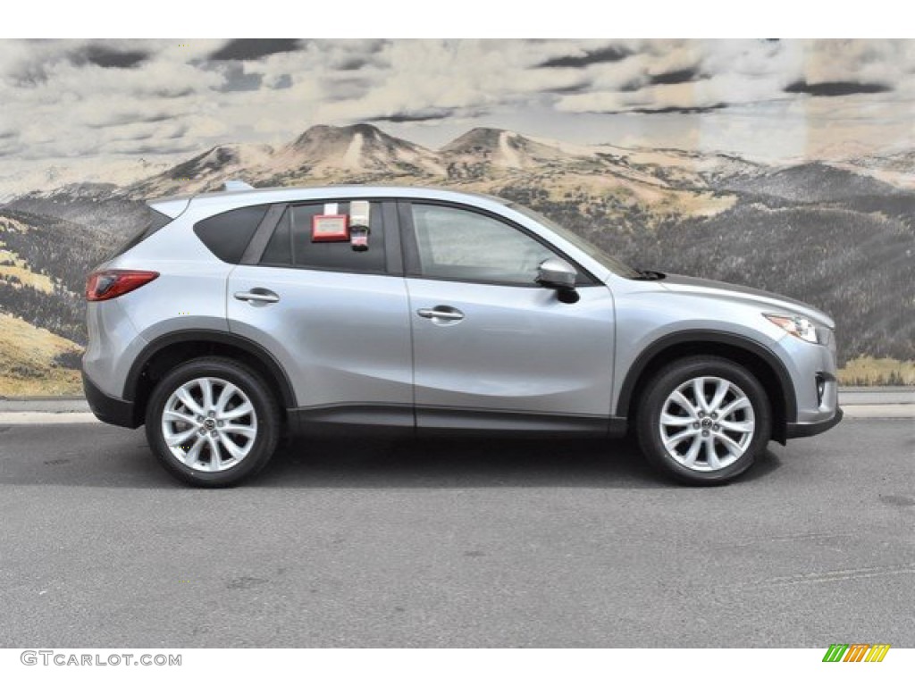 2013 CX-5 Grand Touring AWD - Liquid Silver / Black photo #2