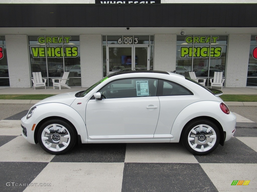 Pure White Volkswagen Beetle