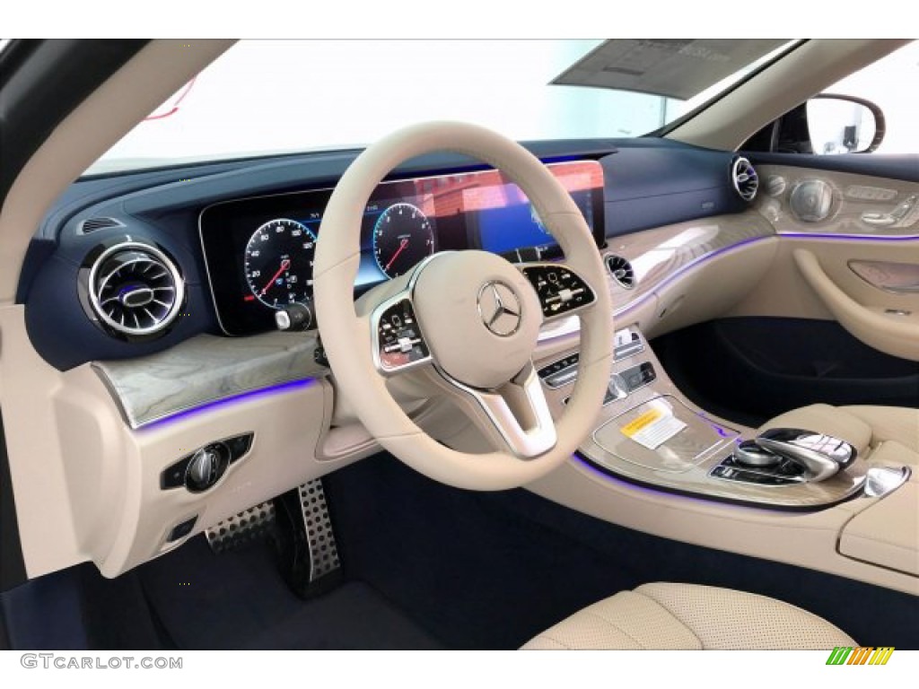 2020 Mercedes-Benz E 450 Cabriolet Macchiato Beige/Yacht Blue Dashboard Photo #135728789