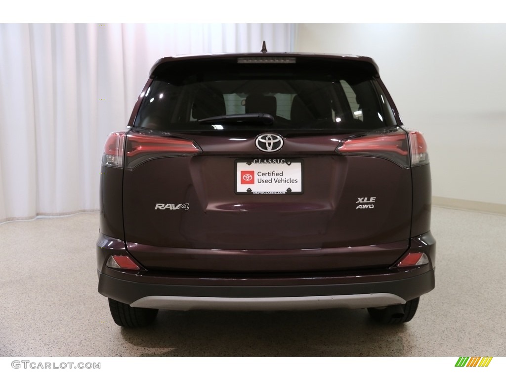 2018 RAV4 XLE AWD - Black / Black photo #17