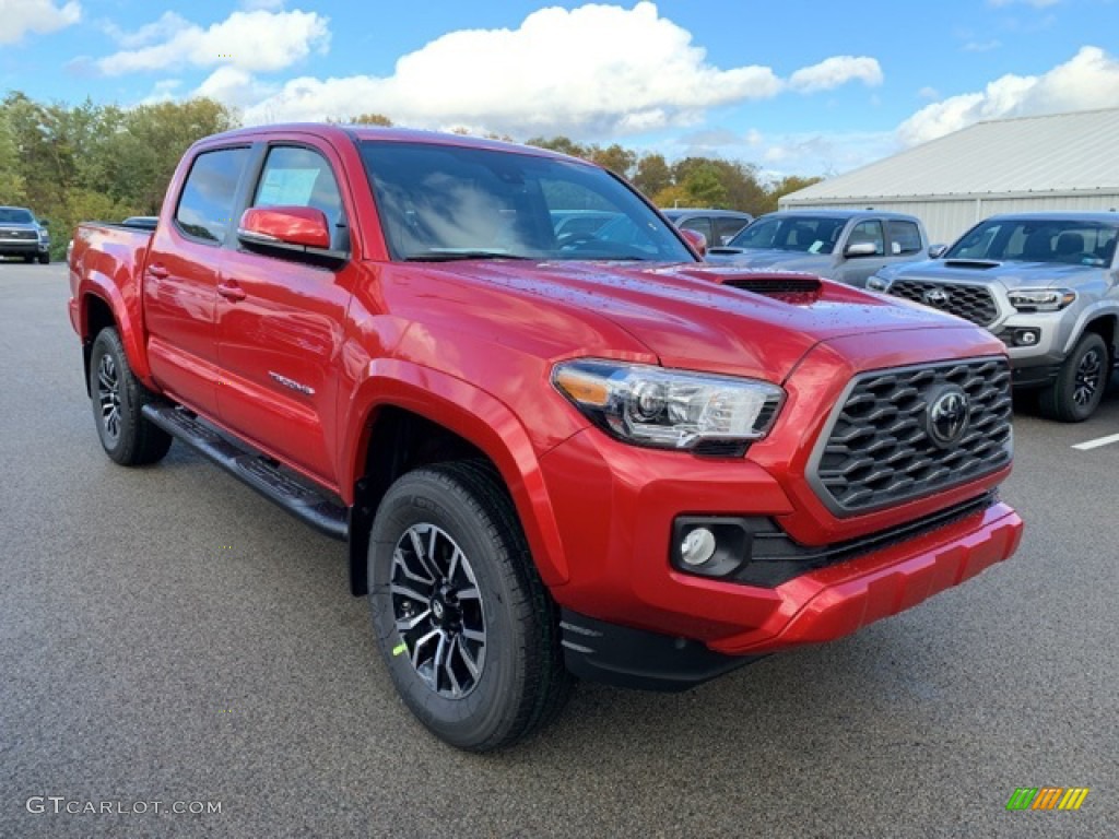 2020 Tacoma TRD Sport Double Cab 4x4 - Barcelona Red Metallic / TRD Cement/Black photo #1