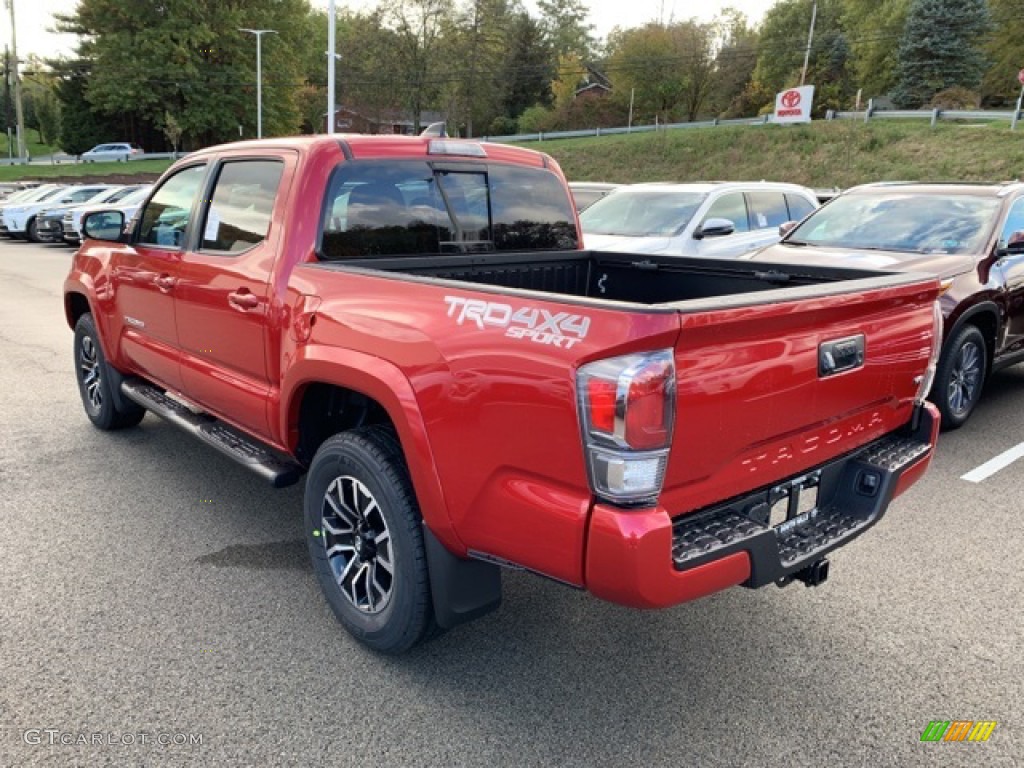 2020 Tacoma TRD Sport Double Cab 4x4 - Barcelona Red Metallic / TRD Cement/Black photo #6