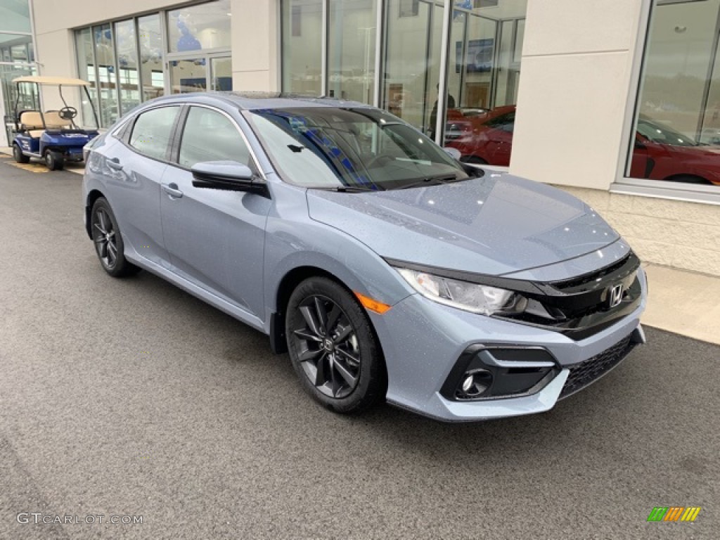 Sonic Gray Pearl 2020 Honda Civic EX Hatchback Exterior Photo #135733931