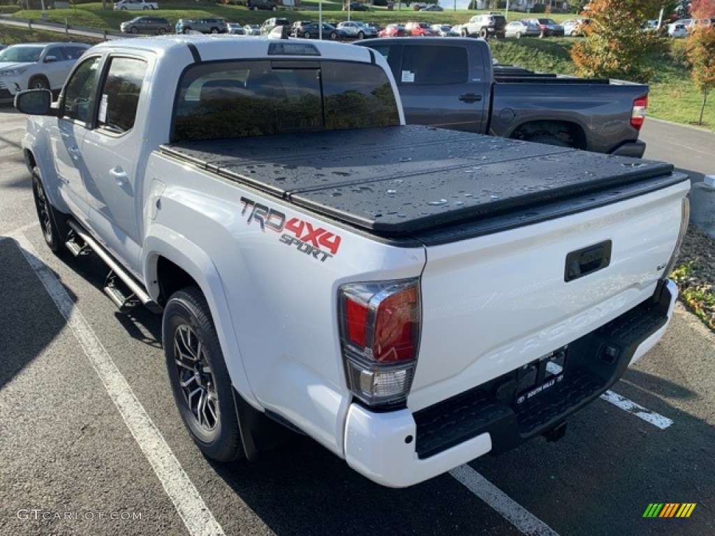 2020 Tacoma TRD Sport Double Cab 4x4 - Super White / Black photo #3