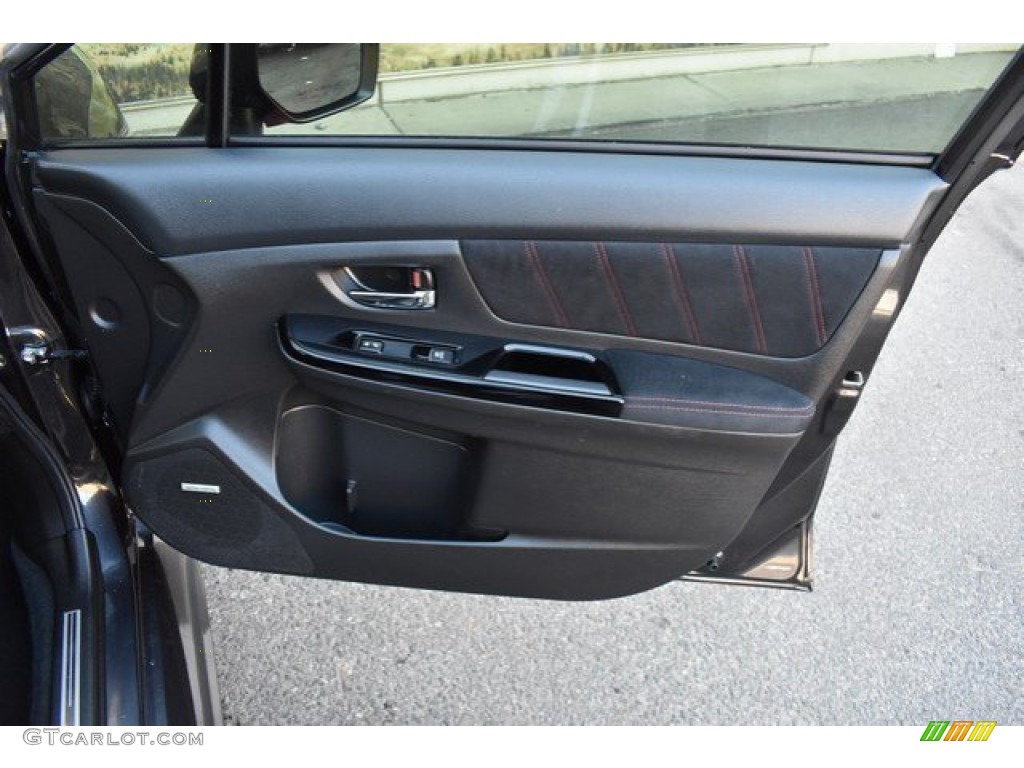 2018 Subaru WRX STI Limited Carbon Black Door Panel Photo #135735287