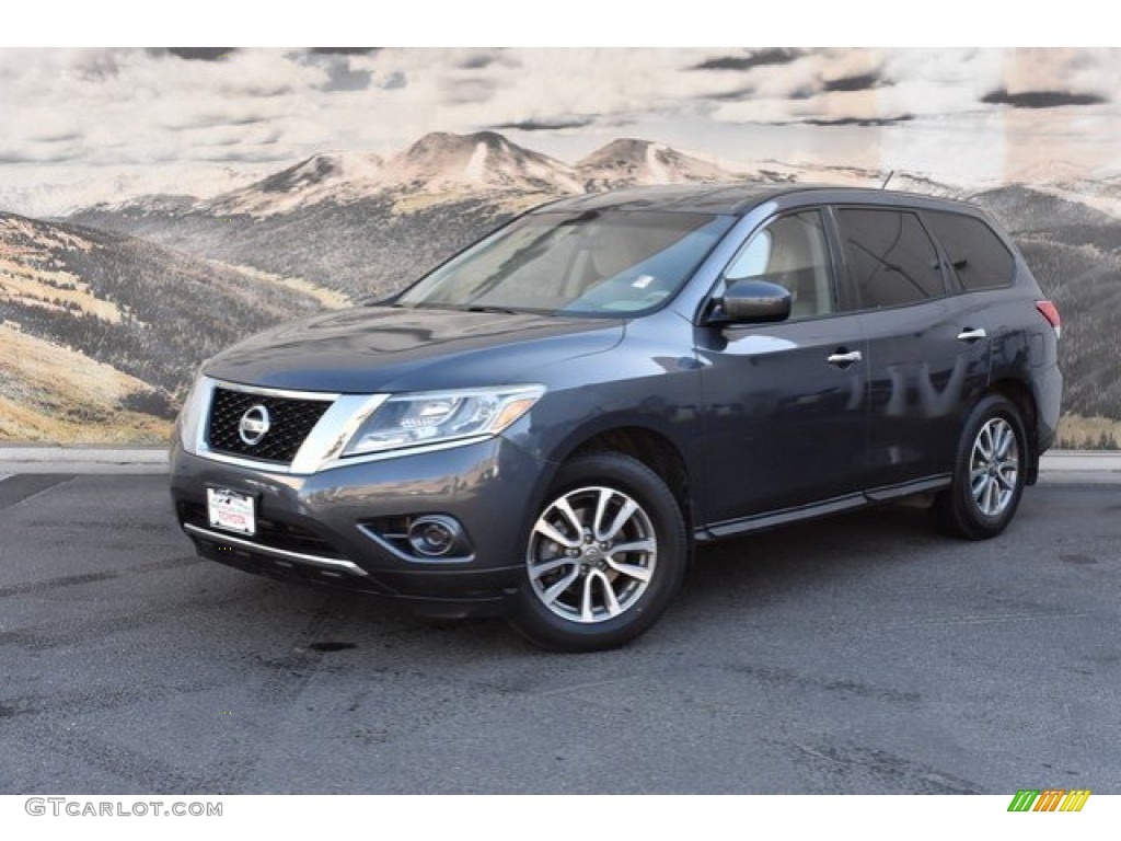2013 Pathfinder S 4x4 - Dark Slate / Almond photo #5