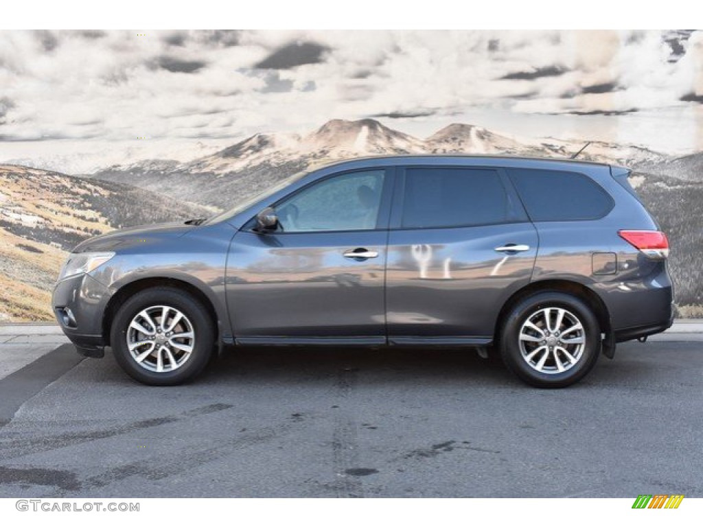 2013 Pathfinder S 4x4 - Dark Slate / Almond photo #6
