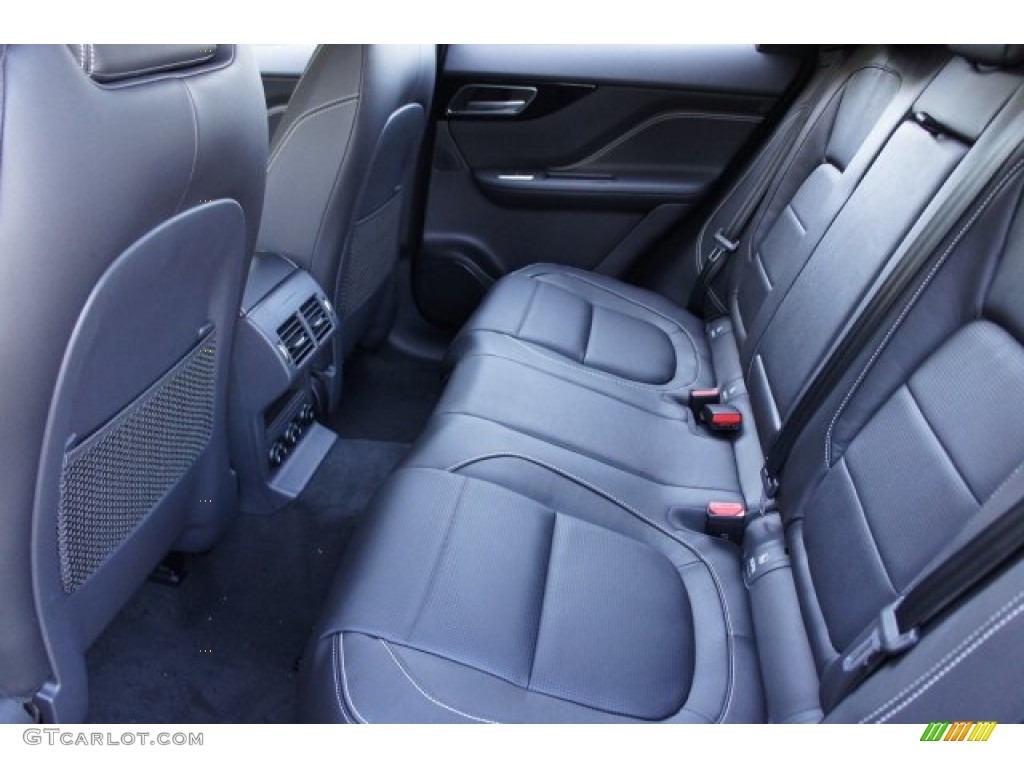 2020 Jaguar F-PACE 25t Checkered Flag Edition Rear Seat Photo #135735821