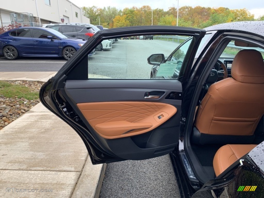 2020 Toyota Avalon Hybrid Limited Cognac Door Panel Photo #135736928