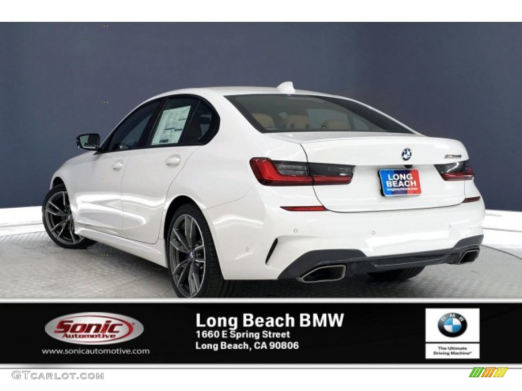 2020 3 Series M340i Sedan - Alpine White / Cognac photo #2