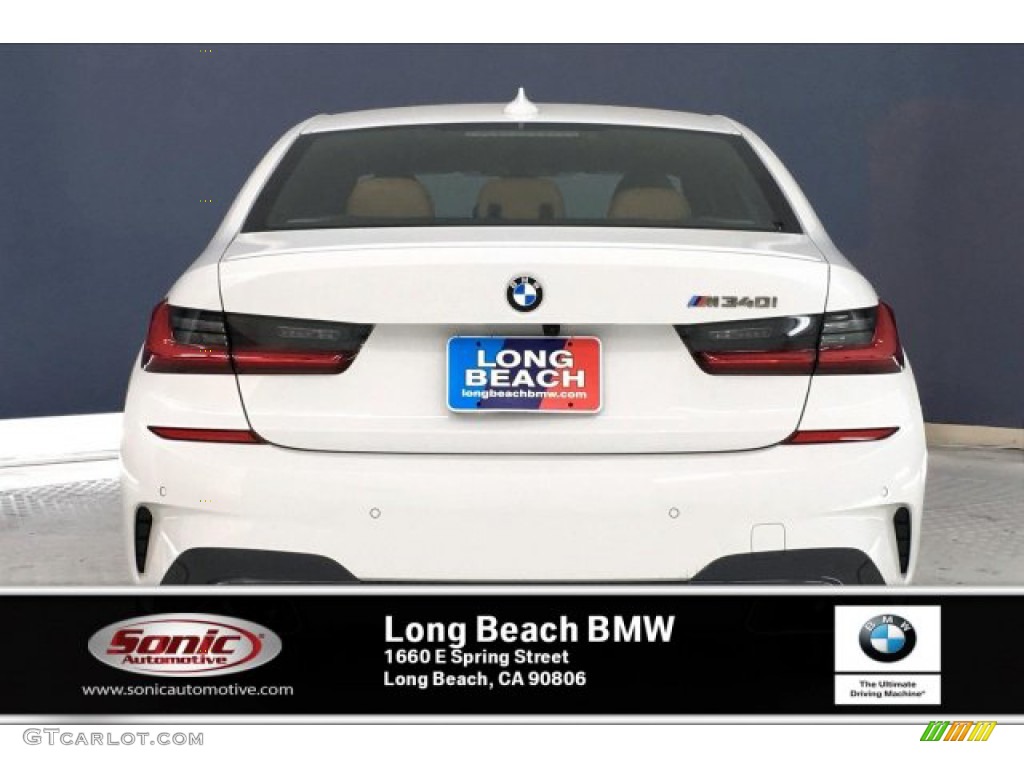 2020 3 Series M340i Sedan - Alpine White / Cognac photo #3