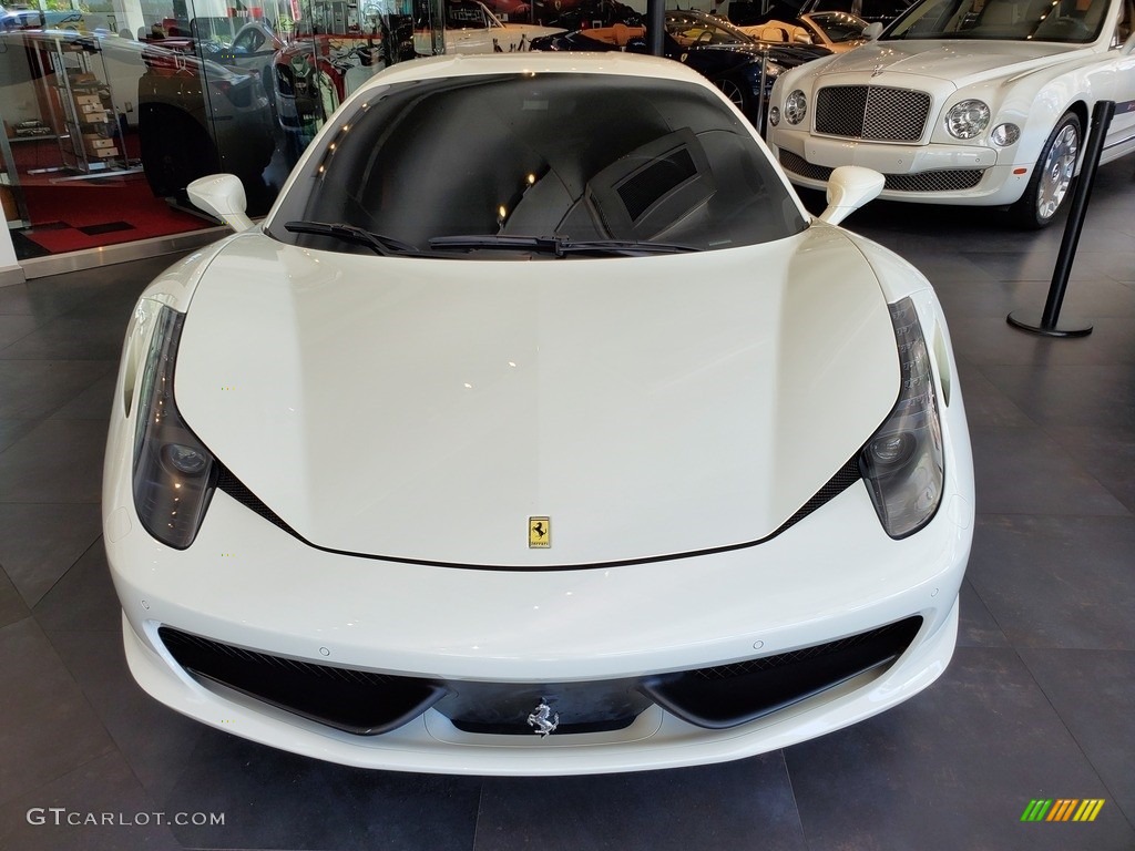 2014 458 Italia - Bianco Avus (White) / Nero photo #2