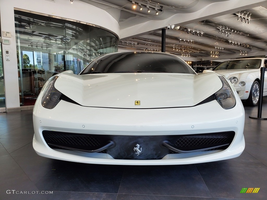 2014 458 Italia - Bianco Avus (White) / Nero photo #3