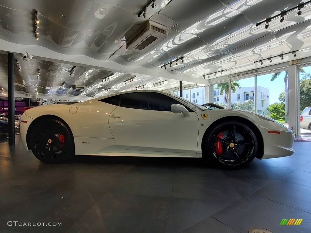 2014 458 Italia - Bianco Avus (White) / Nero photo #6