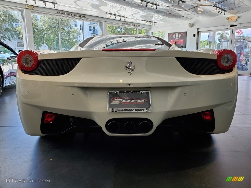 2014 458 Italia - Bianco Avus (White) / Nero photo #9