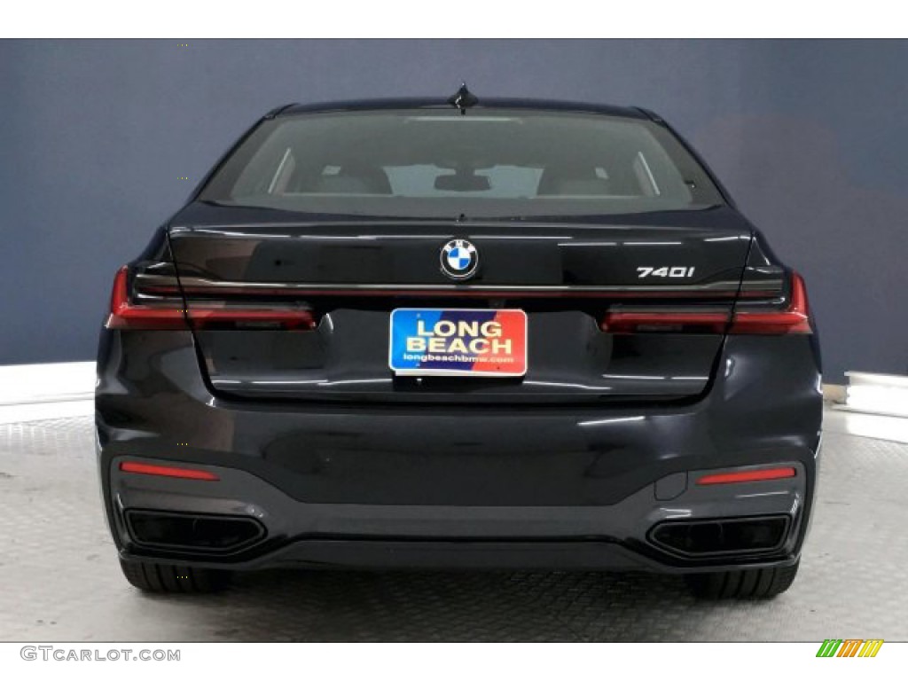 2020 7 Series 740i Sedan - Black Sapphire Metallic / Black photo #3
