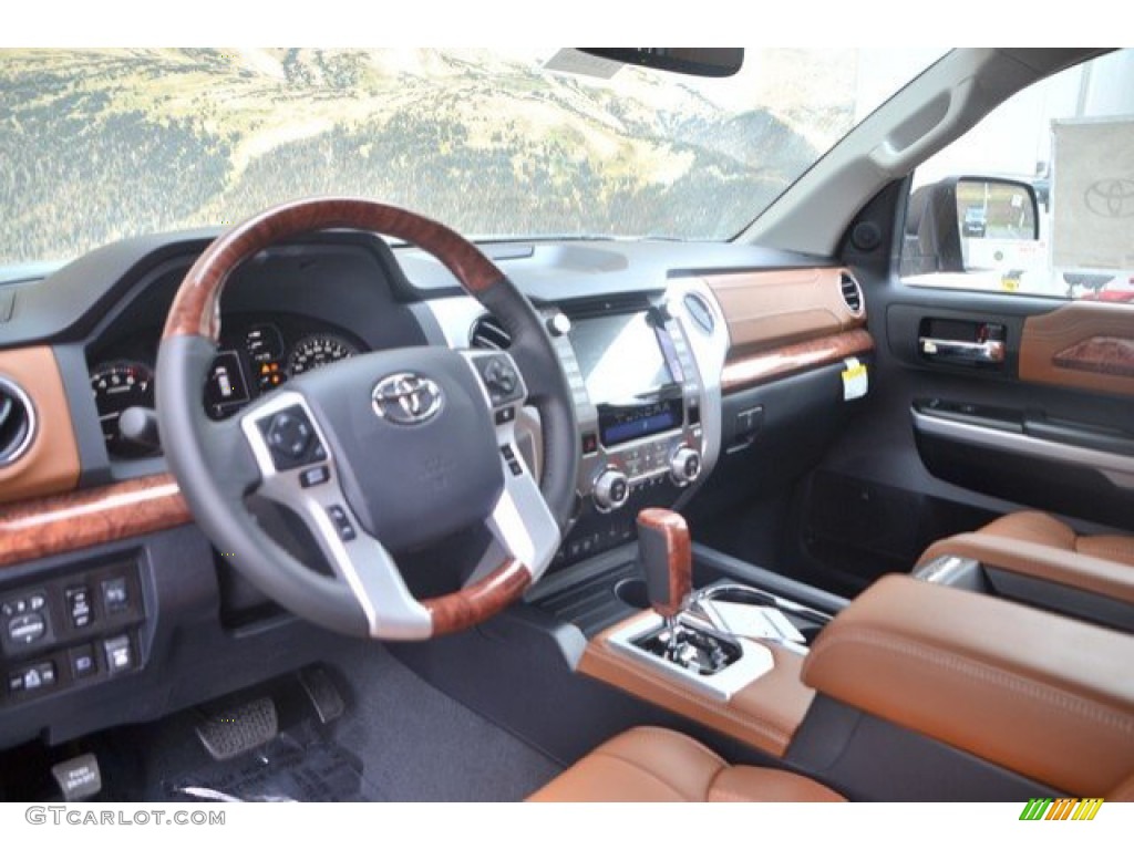 2020 Toyota Tundra 1794 Edition CrewMax 4x4 1794 Edition Brown/Black Dashboard Photo #135746142