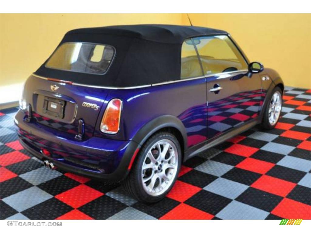 2005 Cooper S Convertible - Purple Haze Metallic / Black/Panther Black photo #6