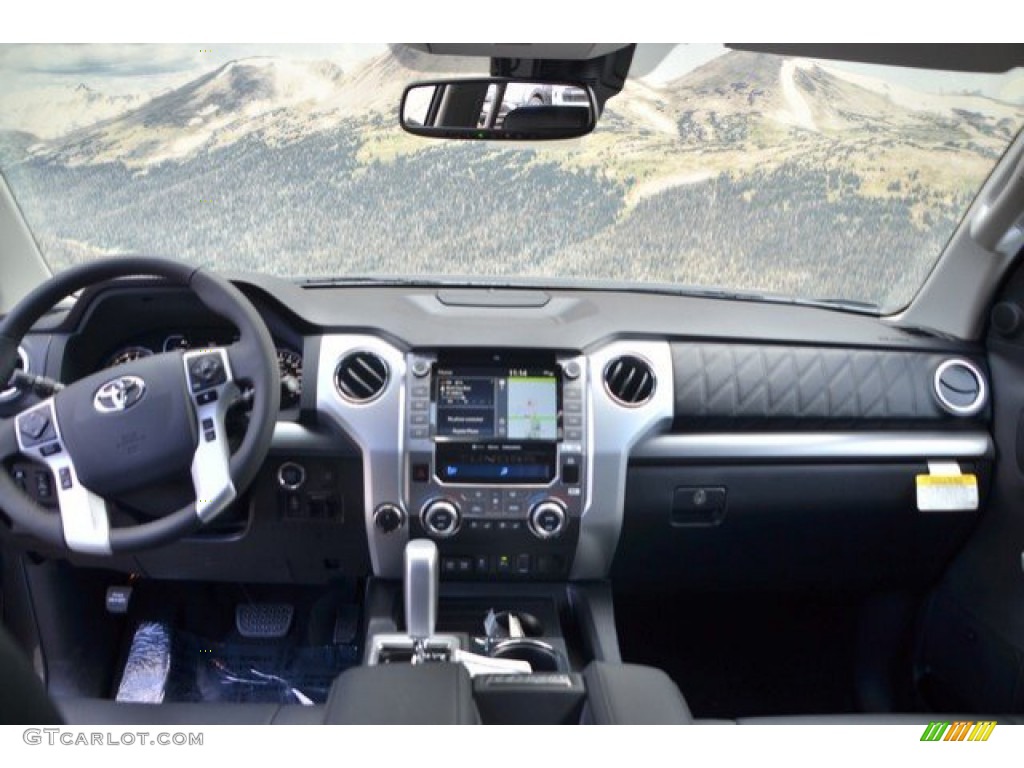2020 Toyota Tundra Platinum CrewMax 4x4 Black Dashboard Photo #135747570