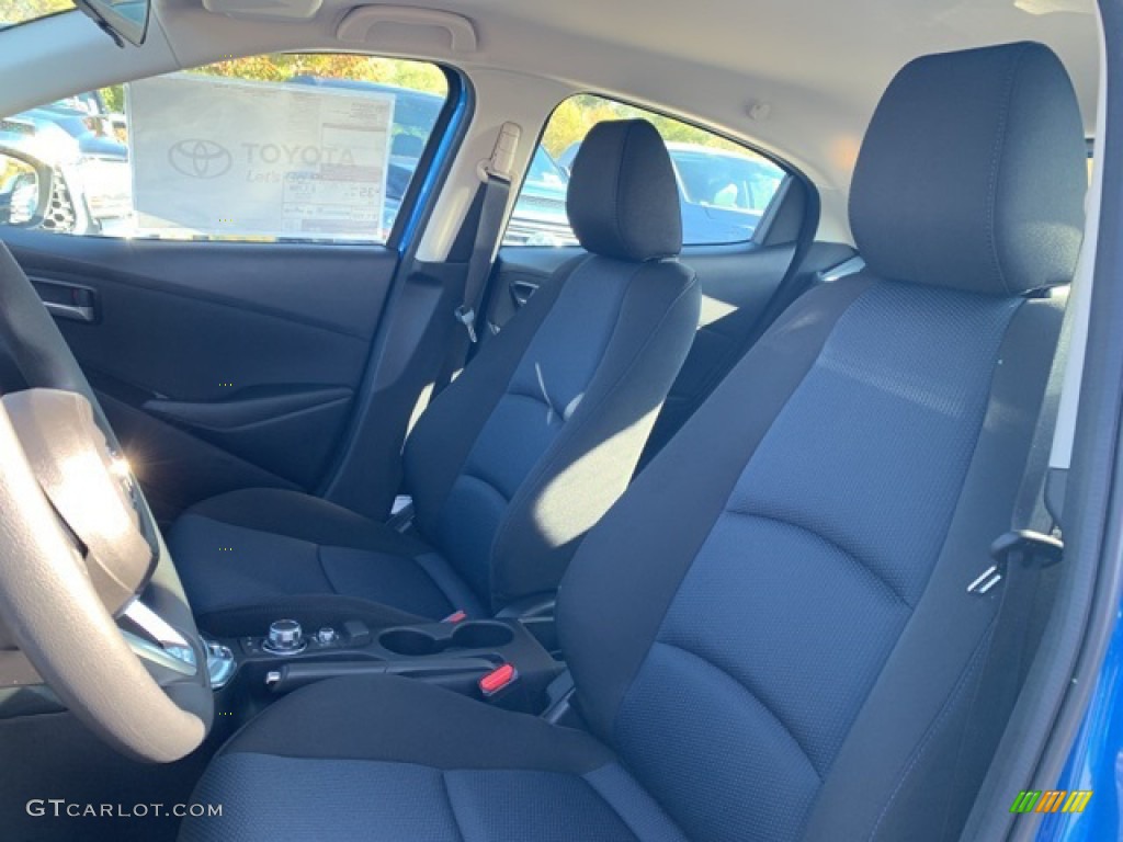 Blue Black Interior 2020 Toyota Yaris LE Hatchback Photo #135747684