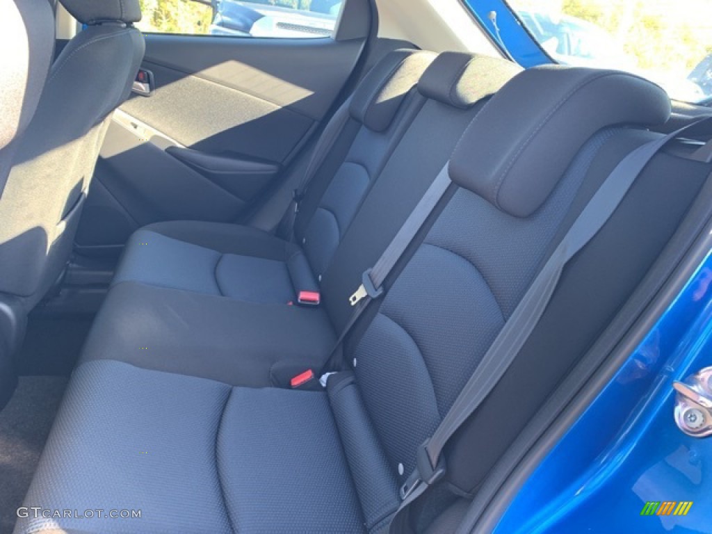 Blue Black Interior 2020 Toyota Yaris LE Hatchback Photo #135747702