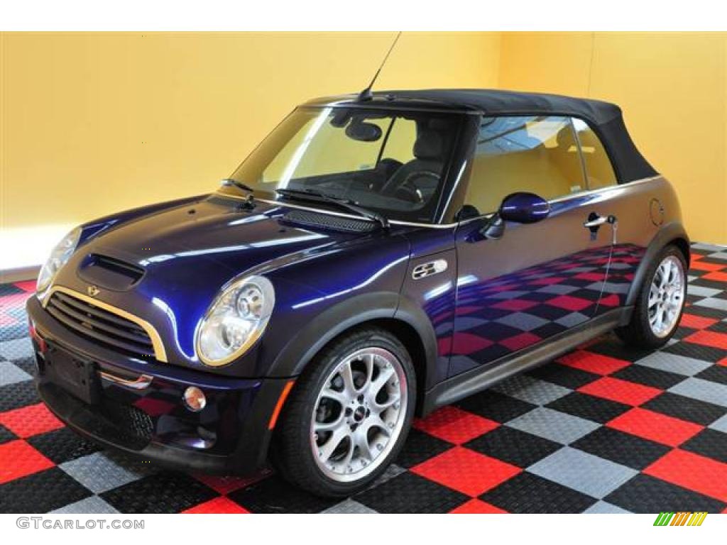 2005 Cooper S Convertible - Purple Haze Metallic / Black/Panther Black photo #24