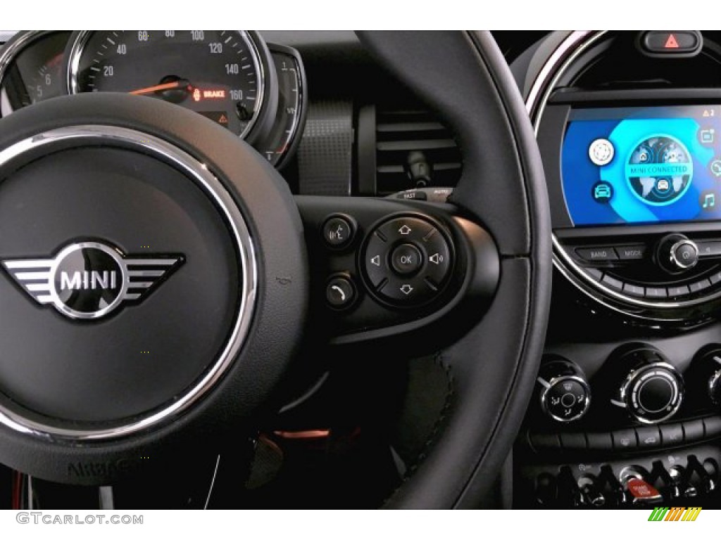 2019 Mini Hardtop Cooper 2 Door Carbon Black Steering Wheel Photo #135749262