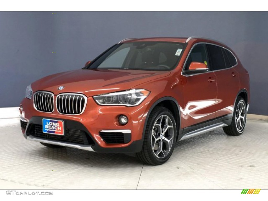 2019 X1 xDrive28i - Sunset Orange Metallic / Black photo #12
