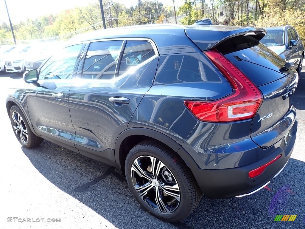 2020 XC40 T5 Inscription AWD - Denim Blue Metallic / Blond/Charcoal photo #4