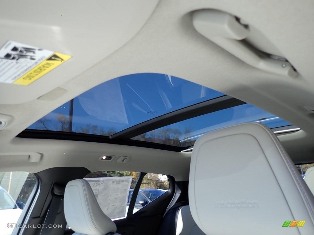 2020 XC40 T5 Inscription AWD - Denim Blue Metallic / Blond/Charcoal photo #12
